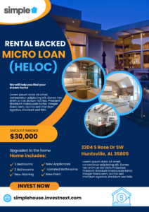 RENTAL BACKED MICRO LOAN